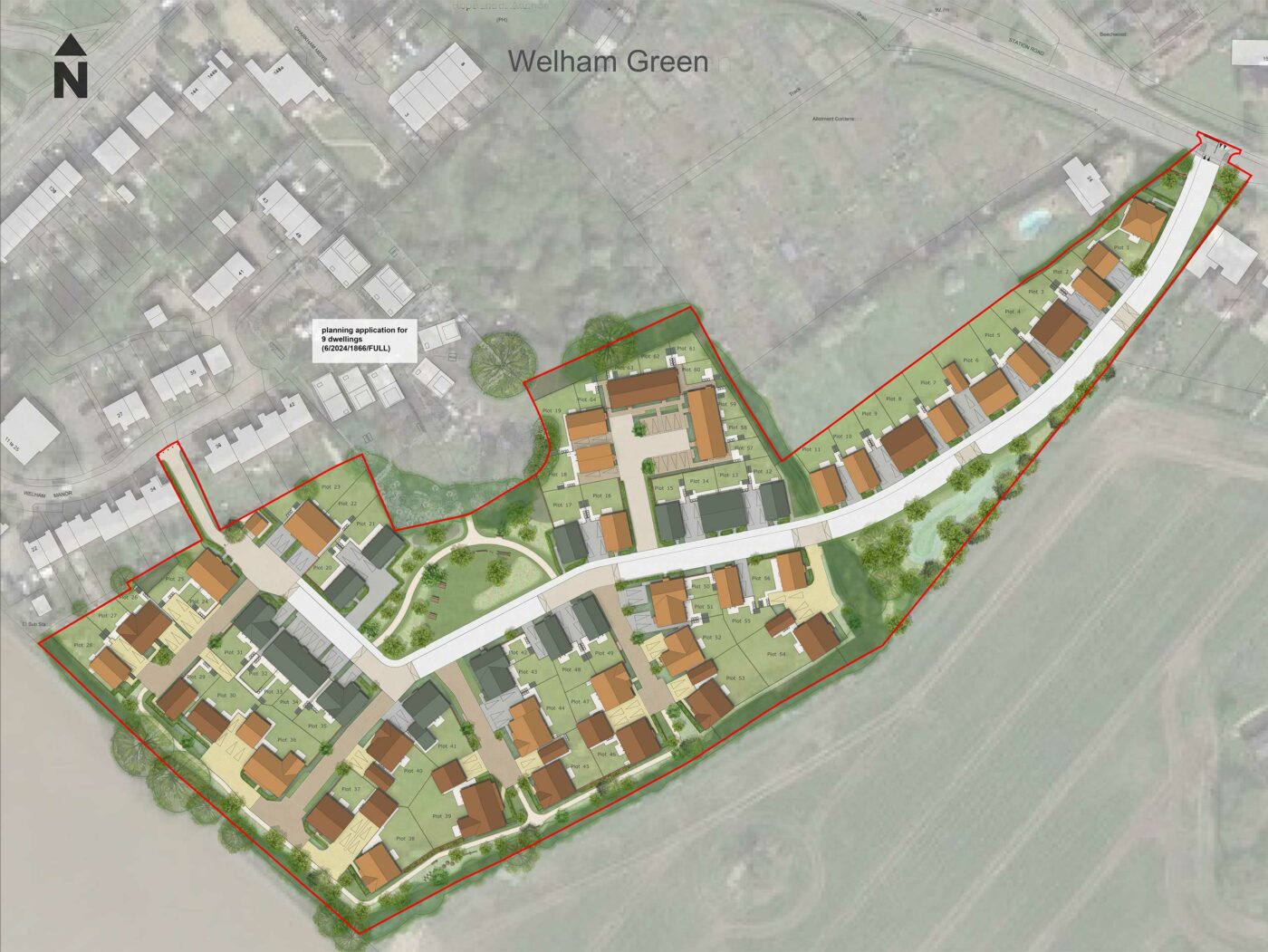 Submitted proposed layout